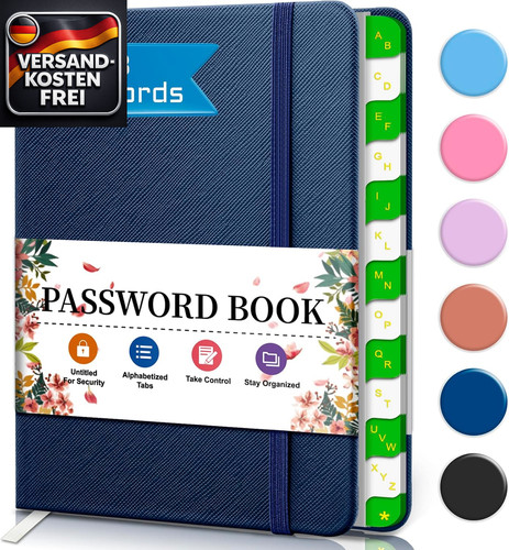 Passwortbuch alphabetisch mit