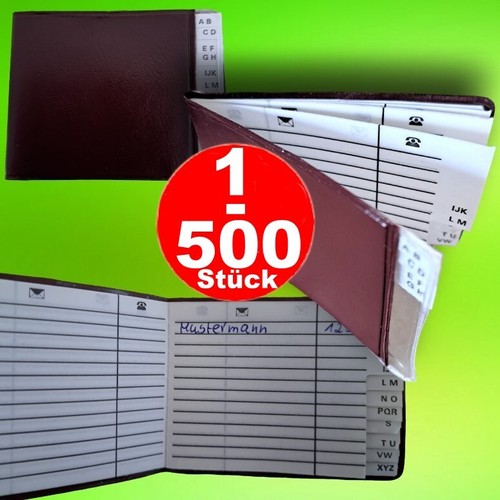 500 x mini adressbuch - -,