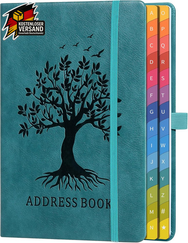 Adressbuch mit farbtabs - mit,
