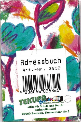 Adressbüchlein mit register - adressbüchlein,