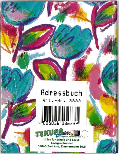 Adressbüchlein mit register - mit,