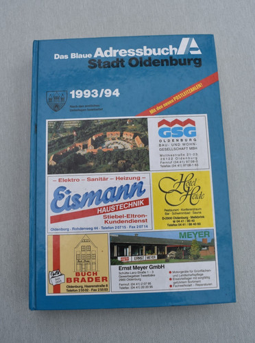 Adressbuch oldenburg 1993 94 - adressbuch,