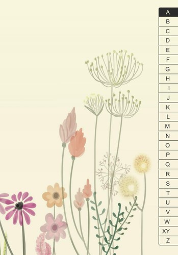 Adressbuch blumen din a5 - din,