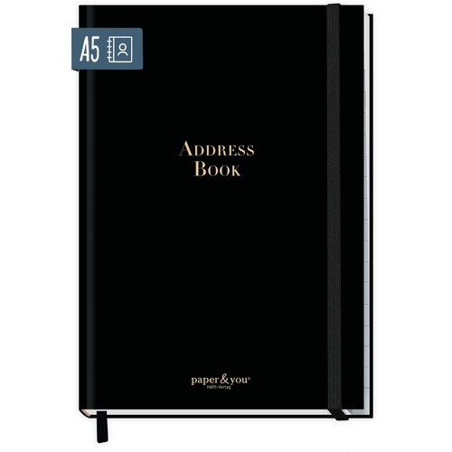 Adressbuch black - a5,