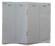 Telefonnummer-Heft mit Namen