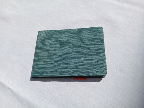 Leder adressbuch grün - leder,