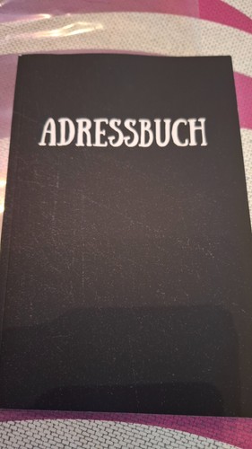 Adressbuch schwarz neu - adressbuch, a5